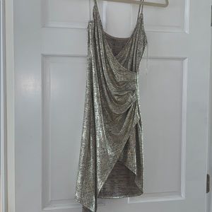 NWT gold mini dress